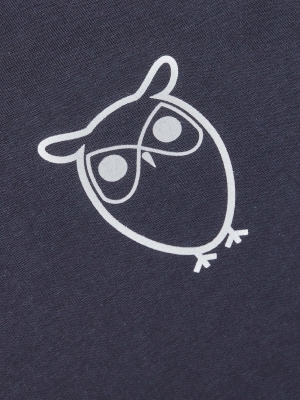 ALDER owl chest tee - total eclipse